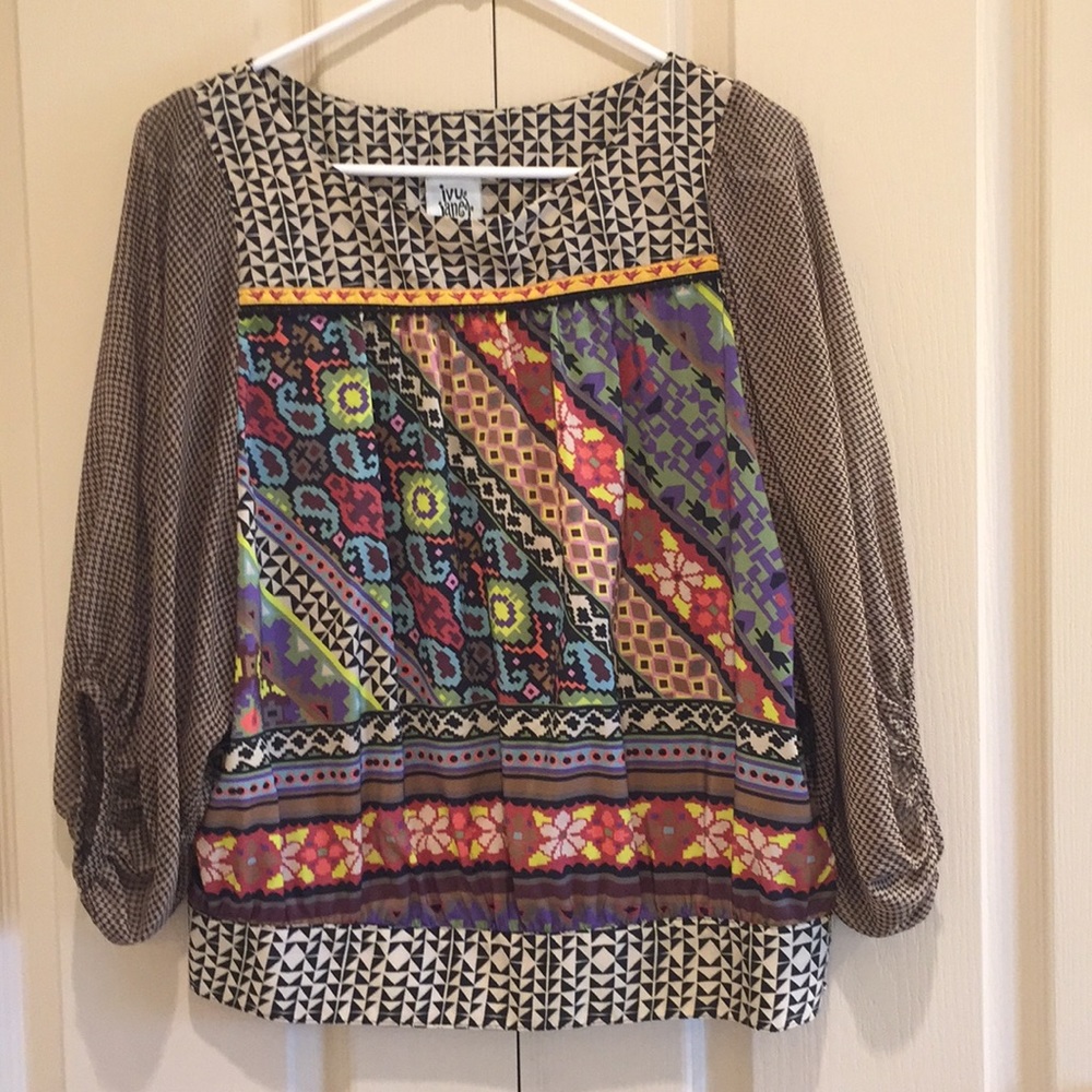 Ivy Jane anthropology Long-sleeve shirt, Size Sm